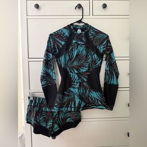 Lululemon rash guard and board shorts